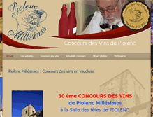 Tablet Screenshot of piolenc-concours-vins.com